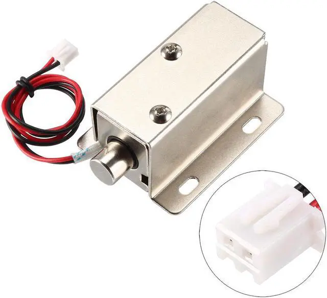 Alt view image 3 of 4 - DC 24V 0.15A 9.3mm Electromagnetic Solenoid Lock Assembly for Electirc Lock Cabinet Door Lock