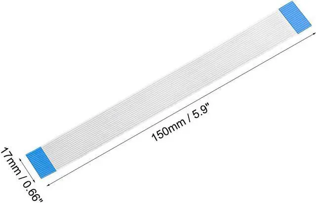 Alt view image 3 of 4 - Flexible Flat Cable,150mm 1mm Pitch 16 Pins FPC FFC Flexible Ribbon Cable for LCD TV Car Audio DVD Player 5Pcs (A type)