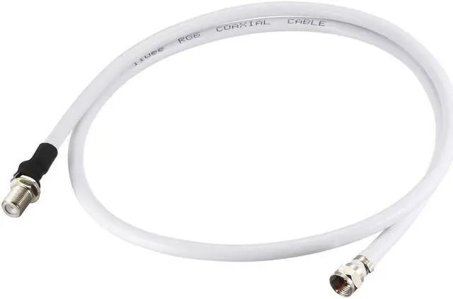 Alt view image 5 of 7 - RG6 Coax Cable F Type Male to F Type Female Coaxial Cable 5 Feet