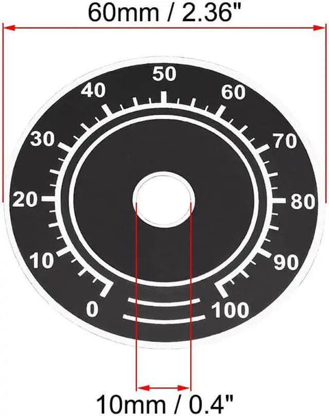 Alt view image 2 of 3 - Rheostat Variable Transformer Potentiometer Control 0-100 Dial Face Plate 10pcs