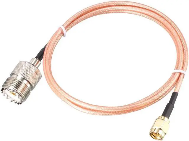 Main image of SMA Male to UHF SO-239 Female RF Coaxial Cable Low Loss RG316 Antenna Cable 3ft