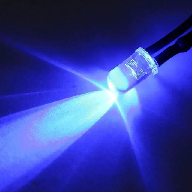 Alt view image 4 of 5 - Prewired LED Light , DC 3-5V 20mA - 5mm Blue Pre-Wired Bulb Lamp ( 10PCS )