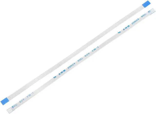 Main image of Flexible Flat Cable, 5 Pins 0.5mm Pitch 120mm FPC FFC Flexible Ribbon Cable for LCD TV Car Audio DVD Player Laptop 20Pcs (A Type)