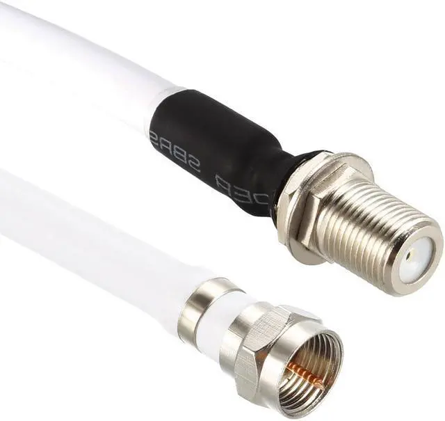 Alt view image 7 of 7 - RG6 Coax Cable F Type Male to F Type Female Coaxial Cable 5 Feet