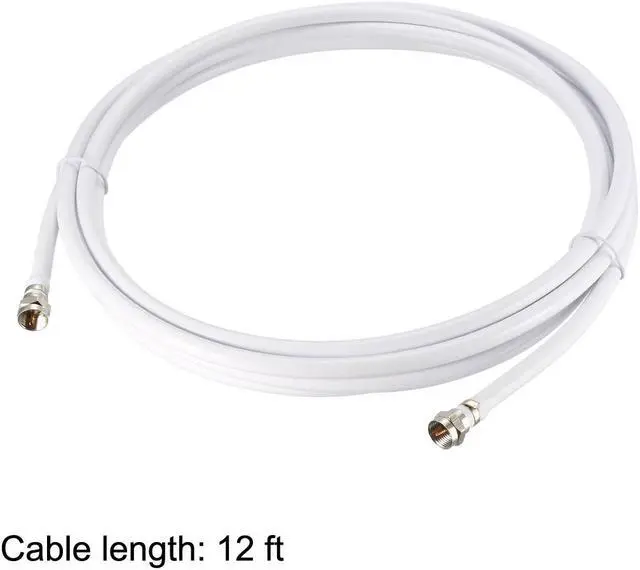 Alt view image 4 of 4 - RG6 Coaxial Cable With F Type Male to F Type Male Connectors 12 ft