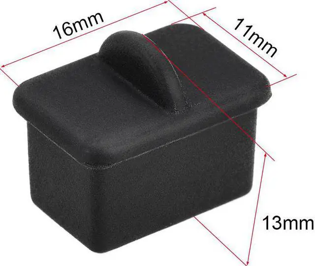 Alt view image 2 of 4 - SFP-A Port Anti-Dust Stopper Cap Cover Black Silicone 20pcs