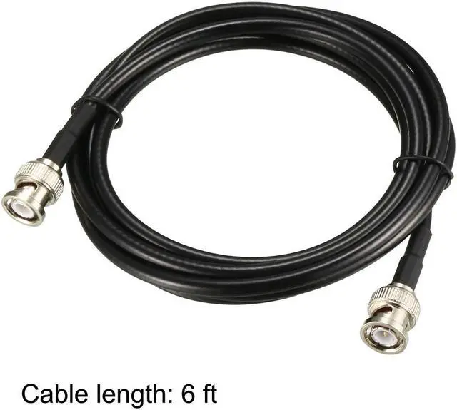 Alt view image 4 of 4 - RG58 Coaxial Cable with BNC Male to BNC Male Connectors 50 Ohm 6 ft