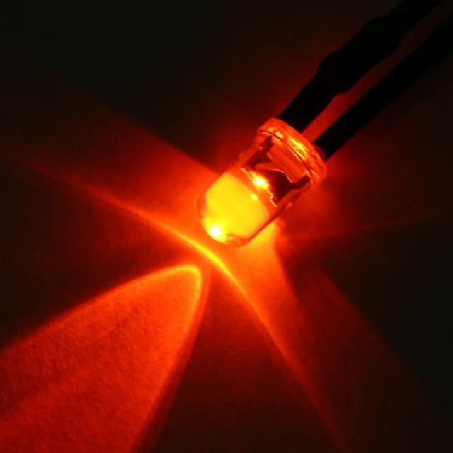 Alt view image 4 of 4 - Prewired LED Light , DC 3-6V 20mA - 5mm Red Pre-Wired Bulb Lamp