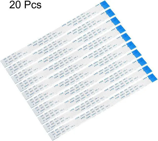 Alt view image 2 of 4 - Flexible Flat Cable,150mm 1mm Pitch 10 Pins FPC FFC Flexible Ribbon Cable for LCD TV Car Audio DVD Player Laptop 20Pcs (B type)