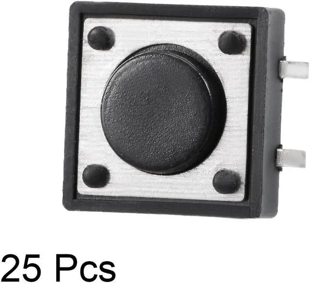 Alt view image 2 of 4 - 12x12x4.3mm Panel Mini/Micro/Small PCB Momentary Tactile Tact Push Button Switch DIP 25PCS