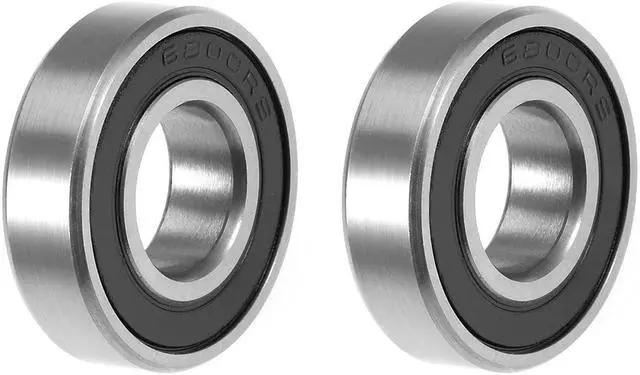 Main image of 6800-2RS Deep Groove Ball Bearing 10x19x5mm Double Sealed ABEC-3 Bearings 2-Pack