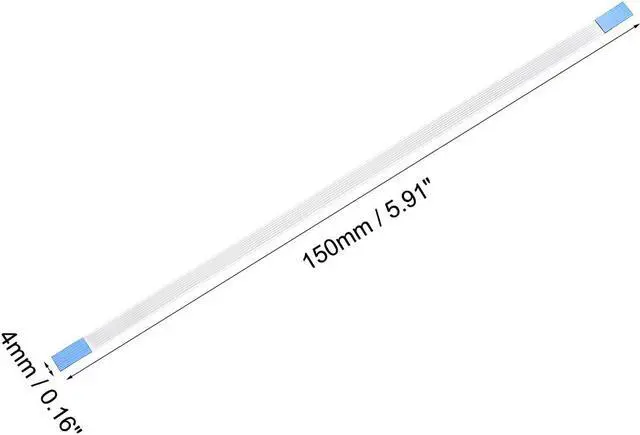 Alt view image 3 of 4 - Flexible Flat Cable, 7 Pins 0.5mm Pitch 150mm FPC FFC Flexible Ribbon Cable for LCD TV Car Audio DVD Player Laptop 10Pcs (A Type)