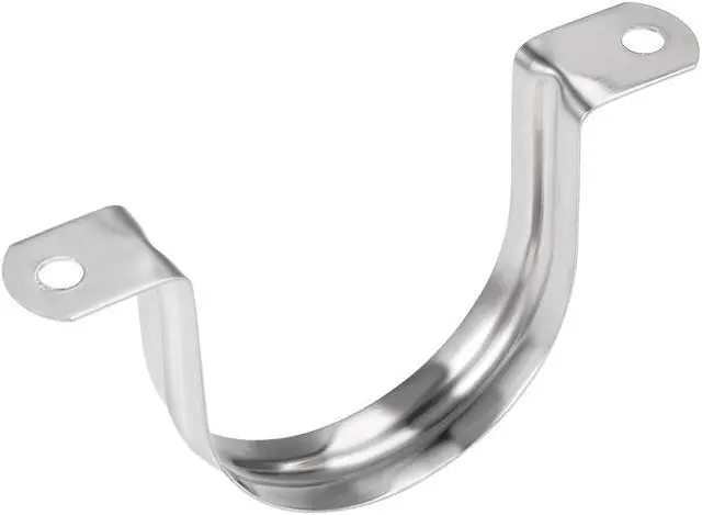 Alt view image 4 of 4 - U Shaped Conduit Clamp Saddle Strap Tube Pipe Clip Stainless Steel M60 5Pcs