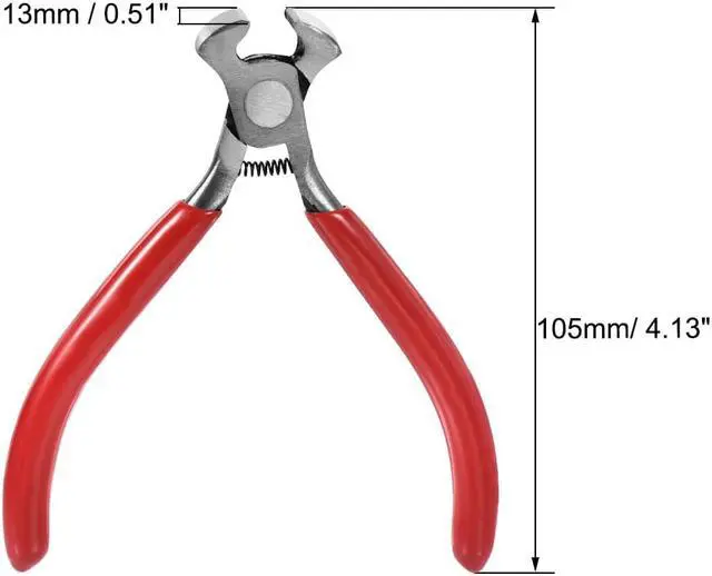 Alt view image 2 of 4 - End Cutting Pliers 4 Inch Mini Precision End Nippers Wire Cutter Pliers Nail Puller Tool 2 Pcs