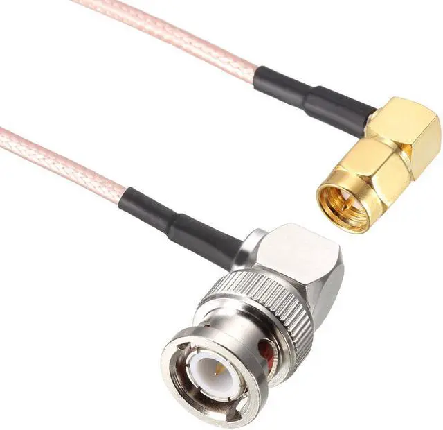 Alt view image 3 of 4 - BNC Male Right Angle to SMA Male Right Angle RG316 Coaxial Cable 1.83Meter/6Ft