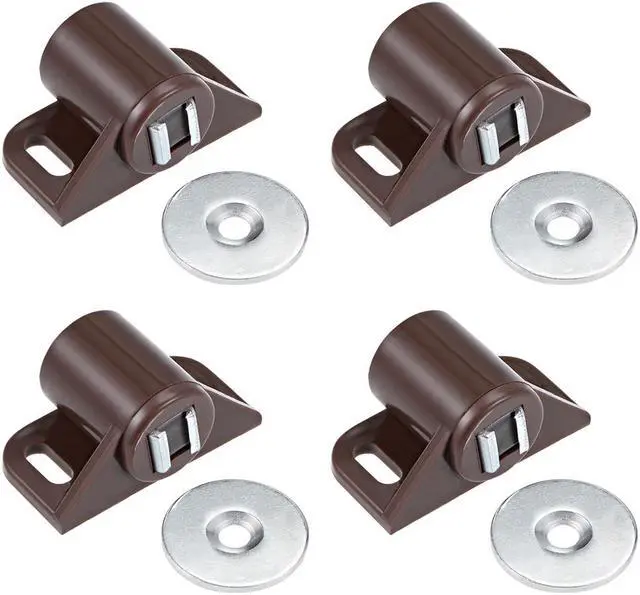 Main image of Magnetic Catches Catch, Cabinet & Door Magnet Latch Catch Cabinet Hardware Fittings for Cupboards, Drawers, Closet Brown 4pcs