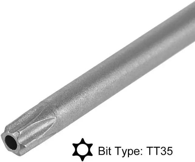 Alt view image 4 of 4 - Torx Screwdriver Bits 1/4-Inch Hex Shank 150mm Length TT35 Magnetic Security Star Screw Driver S2 Bit