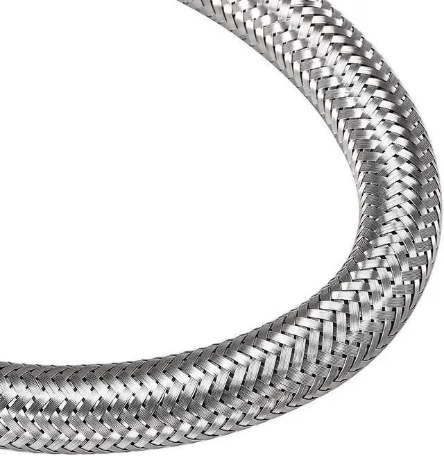 Alt view image 5 of 5 - Faucet Supply Line Connector 1/2 Inch IPS Female X M10 Male 16 Inch Length Braided 304 Stainless Steel Hose 2Pcs