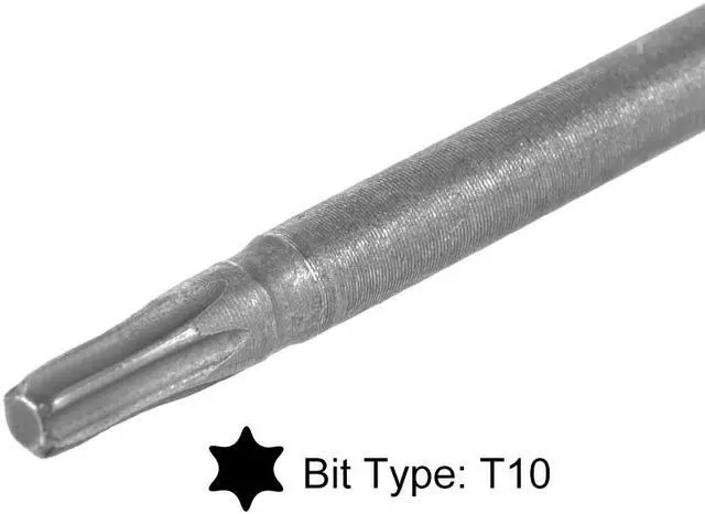 Alt view image 4 of 4 - Torx Screwdriver Bits 1/4-Inch Hex Shank 150mm Length T10 Magnetic Security Star Screw Driver S2 Bit