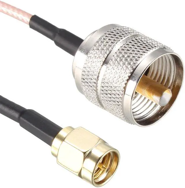 Alt view image 3 of 4 - SMA Male to UHF PL-259 Male RG316 RF Coaxial Coax Cable 0.15M/0.5Ft