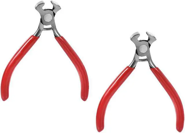 Main image of End Cutting Pliers 4 Inch Mini Precision End Nippers Wire Cutter Pliers Nail Puller Tool 2 Pcs