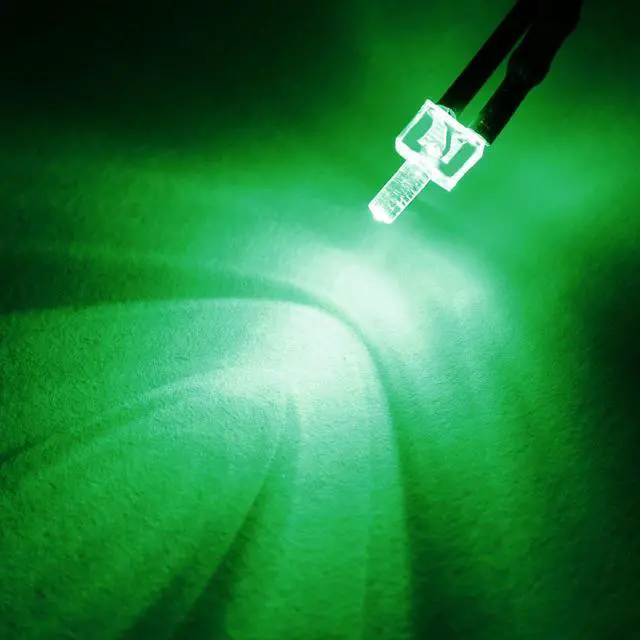 Alt view image 4 of 4 - 9pcs Pre-Wired 2mm Emerald Green LED Light DC 6-12V Prewired Diffused Emitting Diodes