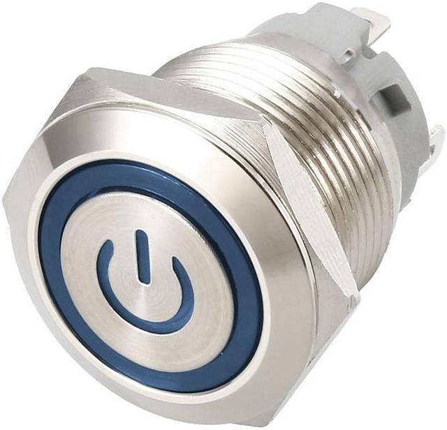 Excellway 12V 4 Pin Led Metal Push Button Switch Momentary Power Switch Waterpro 