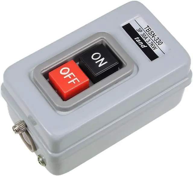 Alt view image 3 of 4 - ON OFF Power Push Button Control Switch Box 30A 3.7Kw