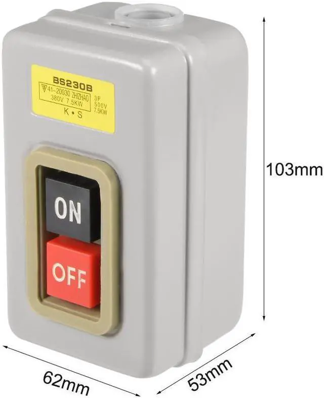 Alt view image 2 of 4 - Start Stop Push Button Switch On/Off BS230B for Power Tools