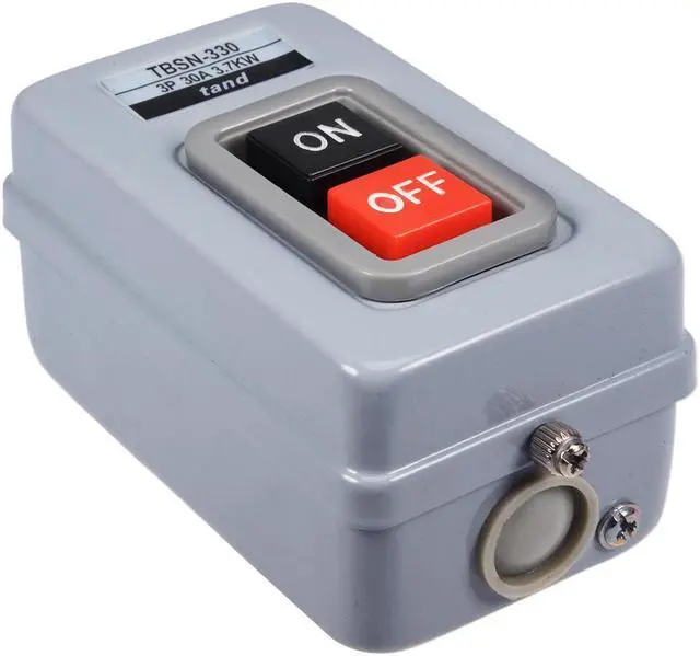 Main image of ON OFF Power Push Button Control Switch Box 30A 3.7Kw
