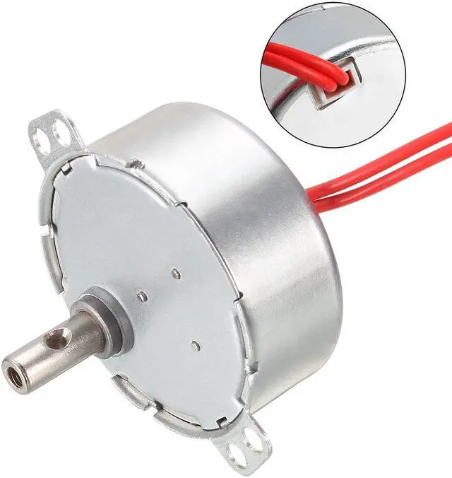 Alt view image 4 of 4 - Synchronous Motor AC 12V 30-36RPM 50-60Hz CCW/CW 4W Reduction Gear Motor