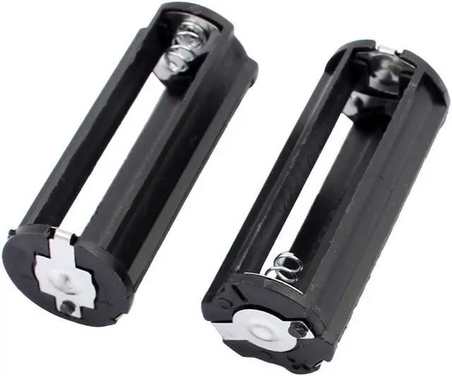 Alt view image 2 of 2 - 4 Pcs 3 x 1.5V AAA Round Shape Battery Holder Storage Case Box Black