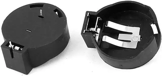 Alt view image 2 of 2 - 20pcs Plastic Shell CR2450 Cell Button Battery Sockets Holder Case Black