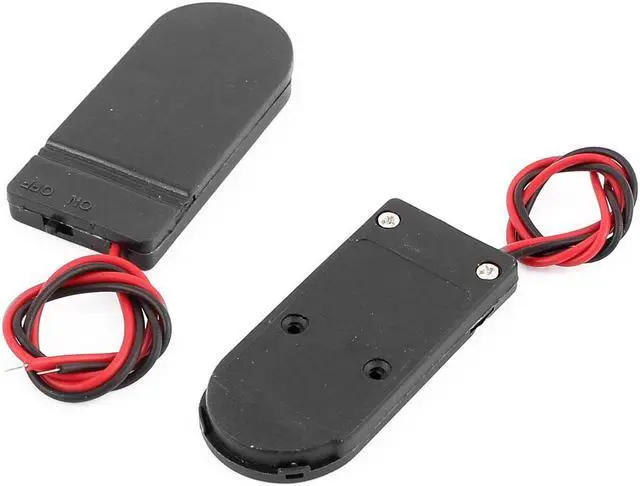 Alt view image 2 of 3 - 2 x 3V CR2032 Cell Button Battery Holder Battery Cell Case w Switch 6 Pcs