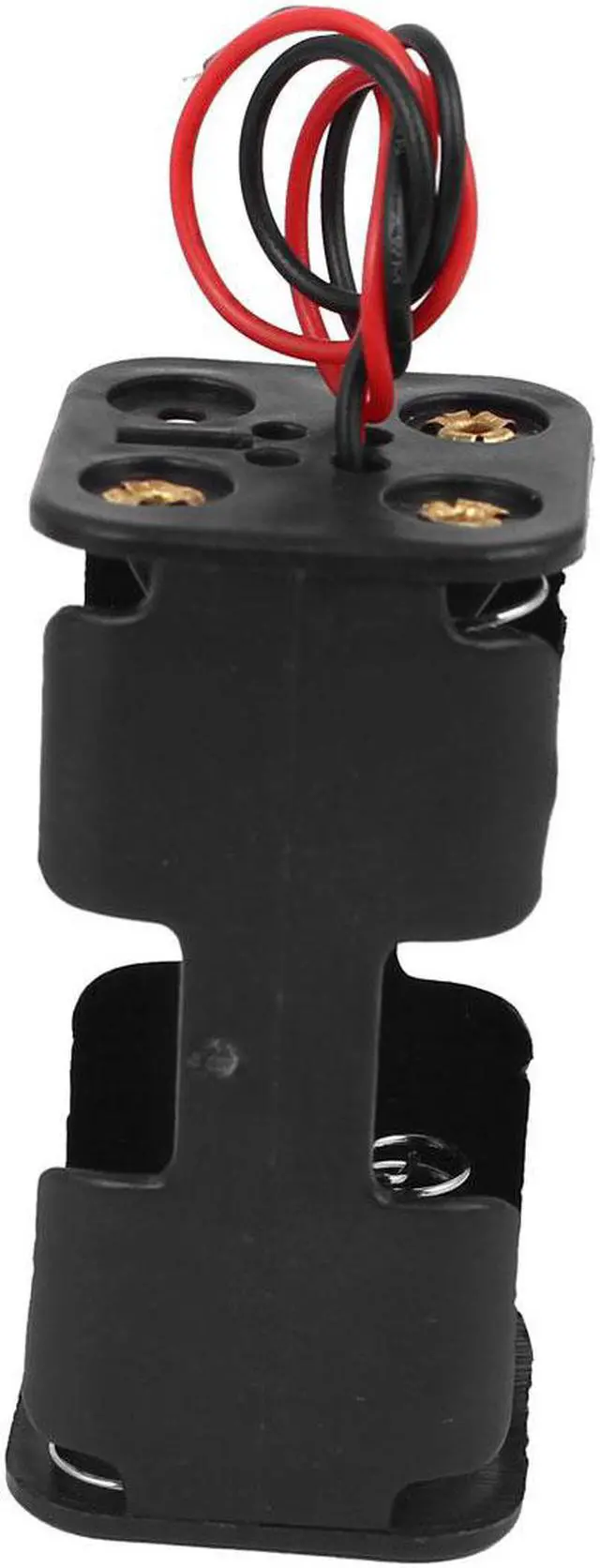 Alt view image 3 of 3 - 2 Pcs 6V Output 4 x AA Battery Double Layer Storage Case Box Holder Wire Leads Black