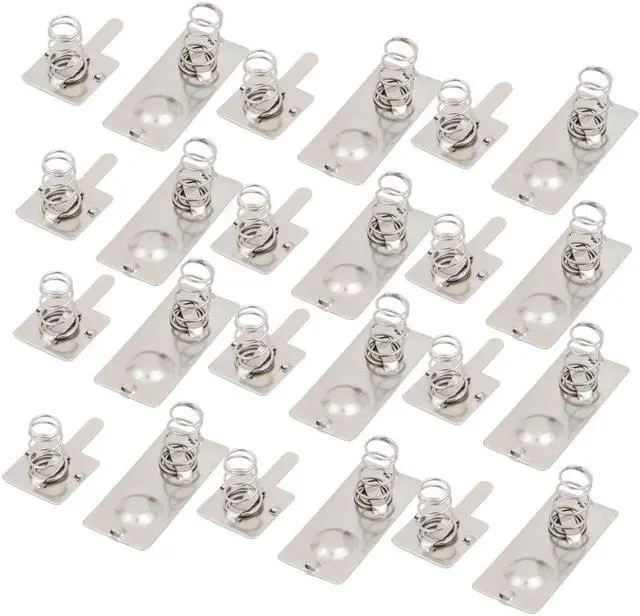 Main image of 12pcs Silver Tone Metal AA Alkaline Button Coin Battery Plate