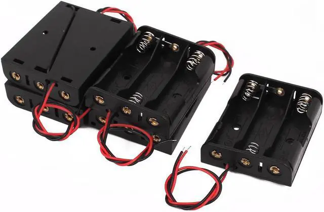 Main image of 5 Pcs 4.5V Output 3 x AA Battery Holder Case Box Double Wire Lead Connector