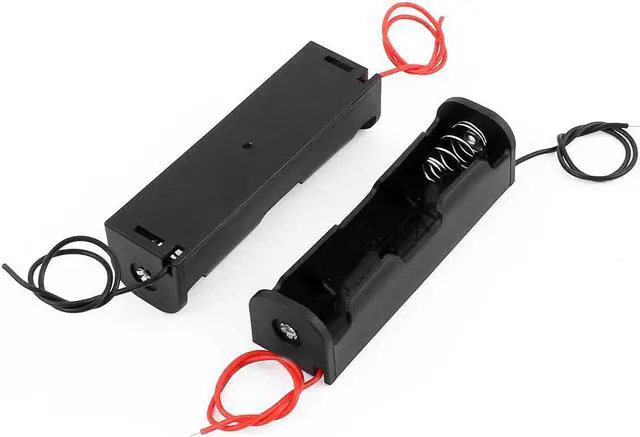 Alt view image 2 of 2 - 6 Pcs 3.7V Battery Cell Case for 18650 Battery Wire Holder Black Plastic