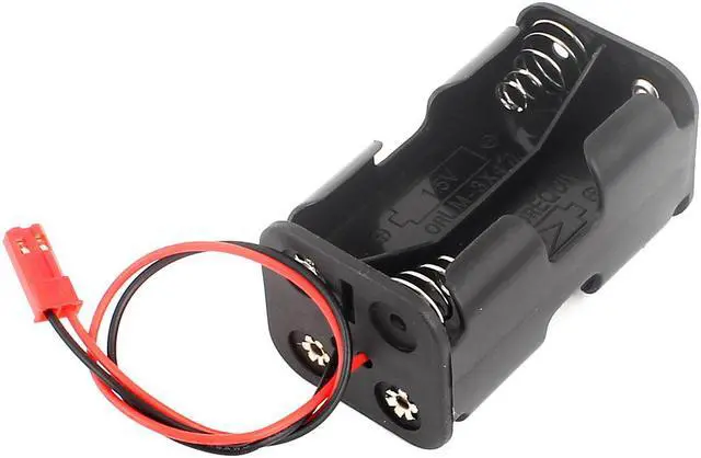 Alt view image 2 of 2 - In Series 4 x 1.5V AA Battery Holders Case Storage JST Male Connector Black