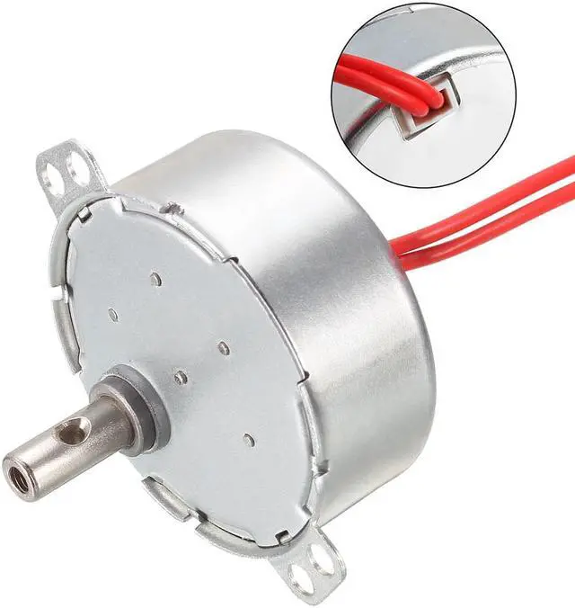 Alt view image 4 of 4 - Synchronous Motor AC 12V 0.9-1.1RPM 50-60Hz CCW/CW 4W Reduction Gear Motor
