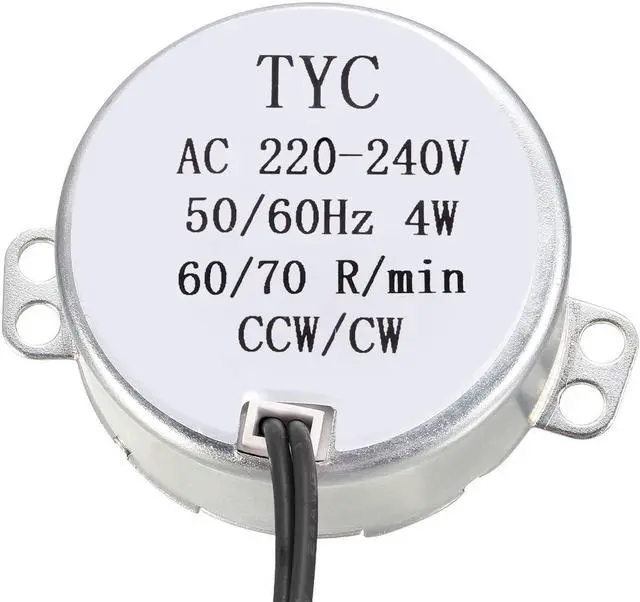 Alt view image 2 of 4 - Synchronous Motor AC 220-240V 60-70RPM 50-60Hz CCW/CW 4W Reduction Gear Motor