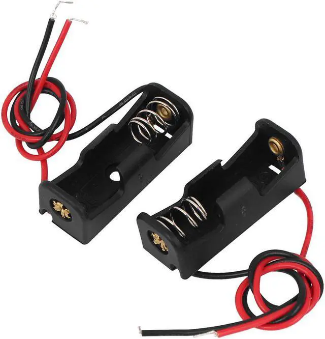 Alt view image 2 of 2 - 10 Pcs Spring Clip ABS Batteries Case Open Holder Black for 1x 23A/12V Battery