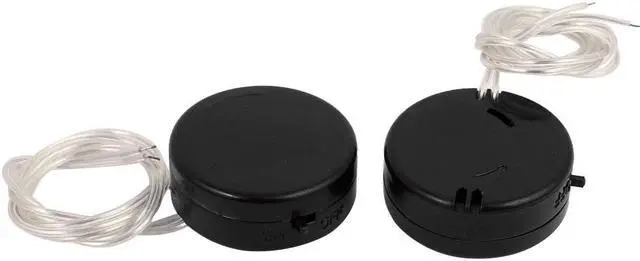 Alt view image 2 of 3 - 2 x 3V CR2032 Coin Cell Button Battery Holder Case Storage w Switch Black 5pcs