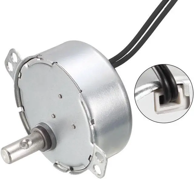 Alt view image 4 of 4 - Synchronous Motor AC 220-240V 30-36RPM 30-36Hz CCW/CW 4W Turntable Gear Box for Microwave Oven