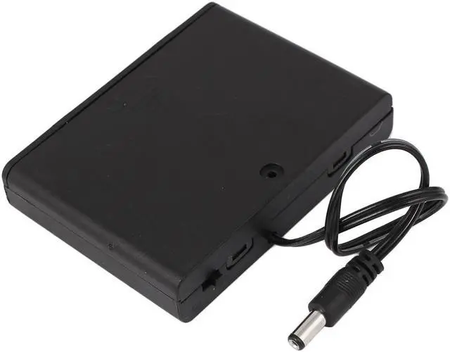 Main image of 9V Power Supply 6 x AA Battery Switched Holder Enclosed Box 2.1mm DC Male Connector Wire Lead