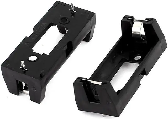 Main image of CR123A CR123 Lithium Battery Holder Box Clip Case w PCB Solder Mounting Lead 2Pcs