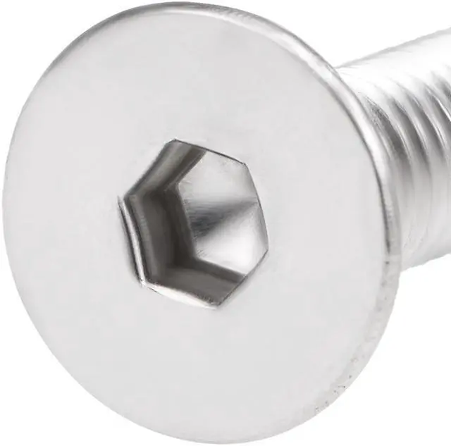 Alt view image 3 of 3 - M5x6mm Flat Head Machine Screws Inner Hex Screw 304 Stainless Steel Fasteners Bolts 20Pcs