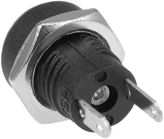 Alt view image 3 of 3 - 2.1mmx5.5mm DC Power Jack Female DC 30V Panel Mount Connector Socket 5pcs