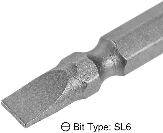 Alt view image 3 of 4 - 2pcs 1/4inch Hex Shank 65mm Length Magnetic Screwdriver SL6/PH2 Slotted-Phillips Double-Head Screwdriver Bits S2 Alloy Steel