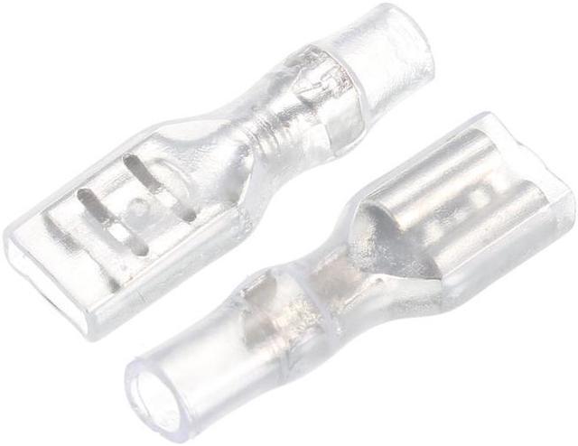 Main image of 100pcs 4.8mm Quick Splice Wire Terminals Female Spade Connector with Insulating Sleeve